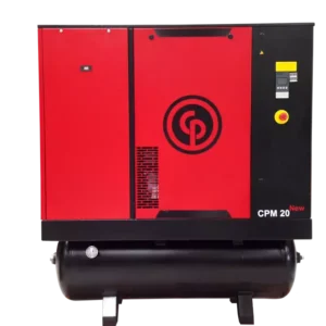 Imagem do Compressor de Ar Industrial CPM 20 TD 7,4 220V da Chicago Pneumatic, um equipamento de alto desempenho projetado para aplicações industriais.
