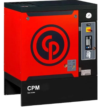 Imagem do Compressor de Ar CPM 30 BM 8 220V da Chicago Pneumatic, projetado para fornecer ar comprimido de alta qualidade e eficiência em ambientes industriais.