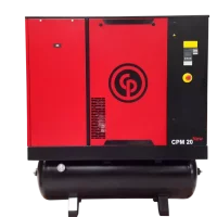 Imagem do Compressor de Ar Industrial CPM 20 TD 7,4 220V da Chicago Pneumatic, um equipamento de alto desempenho projetado para aplicações industriais.